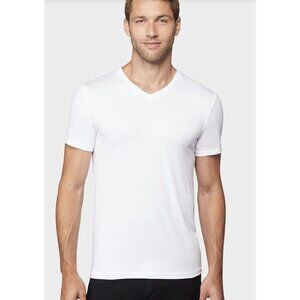 Fila Mens V-Neck T-Shirt Cotton Soft Short Sleeve Undershirts Tees (C12) NWOT